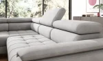 Relax-Ecksofa mit elektrischem Sitz CHIVAS – Detail, im Raum