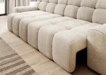 Schlafsofa mit Bettkasten COCON – Detail, im Raum