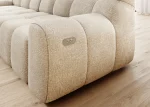 Schlafsofa mit Bettkasten COCON – Detail, im Raum