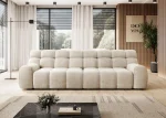 Schlafsofa mit Bettkasten COCON – Frontansicht, im Raum