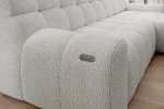 Relax-Ecksofa mit elektrischem Sitz COCON S – Detail, im Raum