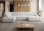 Relax-Ecksofa mit elektrischem Sitz COCON XL – Funktion geöffnet, im Raum