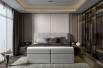 Letto matrimoniale boxspring con contenitore DILMA – ambientazione