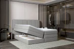 Letto matrimoniale boxspring con contenitore DILMA – contenitore aperto, ambientazione