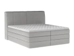 Letto matrimoniale boxspring con contenitore DILMA – vista angolare, su sfondo bianco