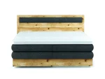 Boxspring-Doppelbett mit Bettkasten DIORI – auf weißem Hintergrund