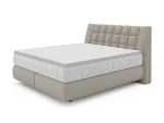 Letto matrimoniale boxspring DIUNA – vista angolare, su sfondo bianco