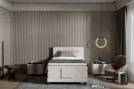 Letto matrimoniale boxspring elettrico DIXON 180 – ambientazione