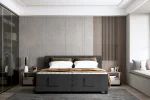 Elektrisches Boxspring-Doppelbett EAGLE – im Raum