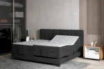 Elektrisches Boxspring-Doppelbett EAGLE – Funktion geöffnet, im Raum