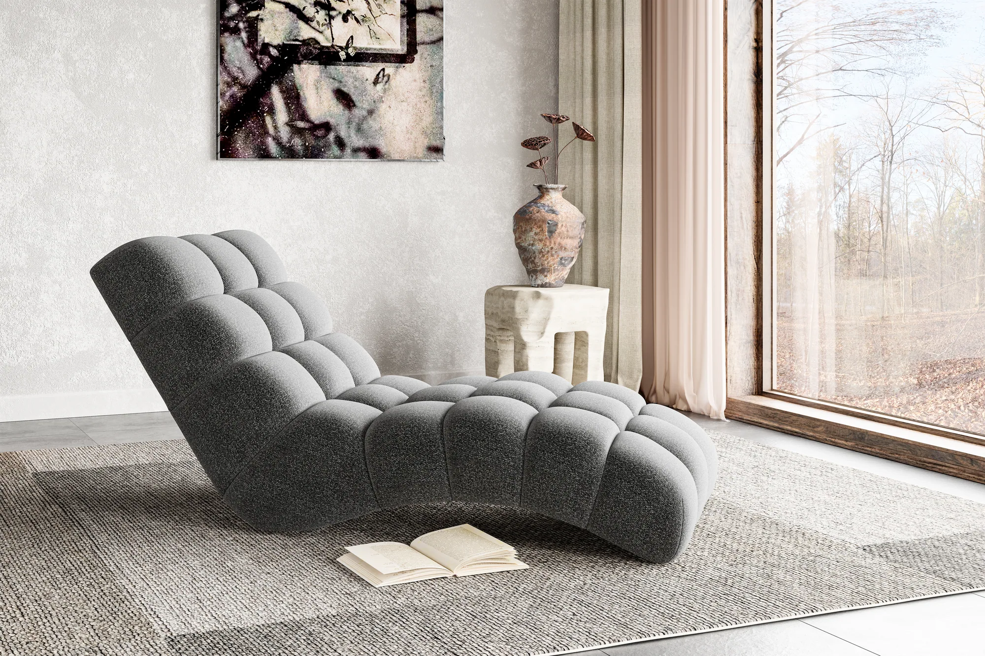 Chaise longue relax EGO 80 – vista angolare, ambientazione
