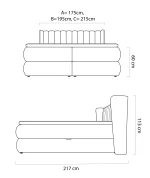 Letto Elisse, misure