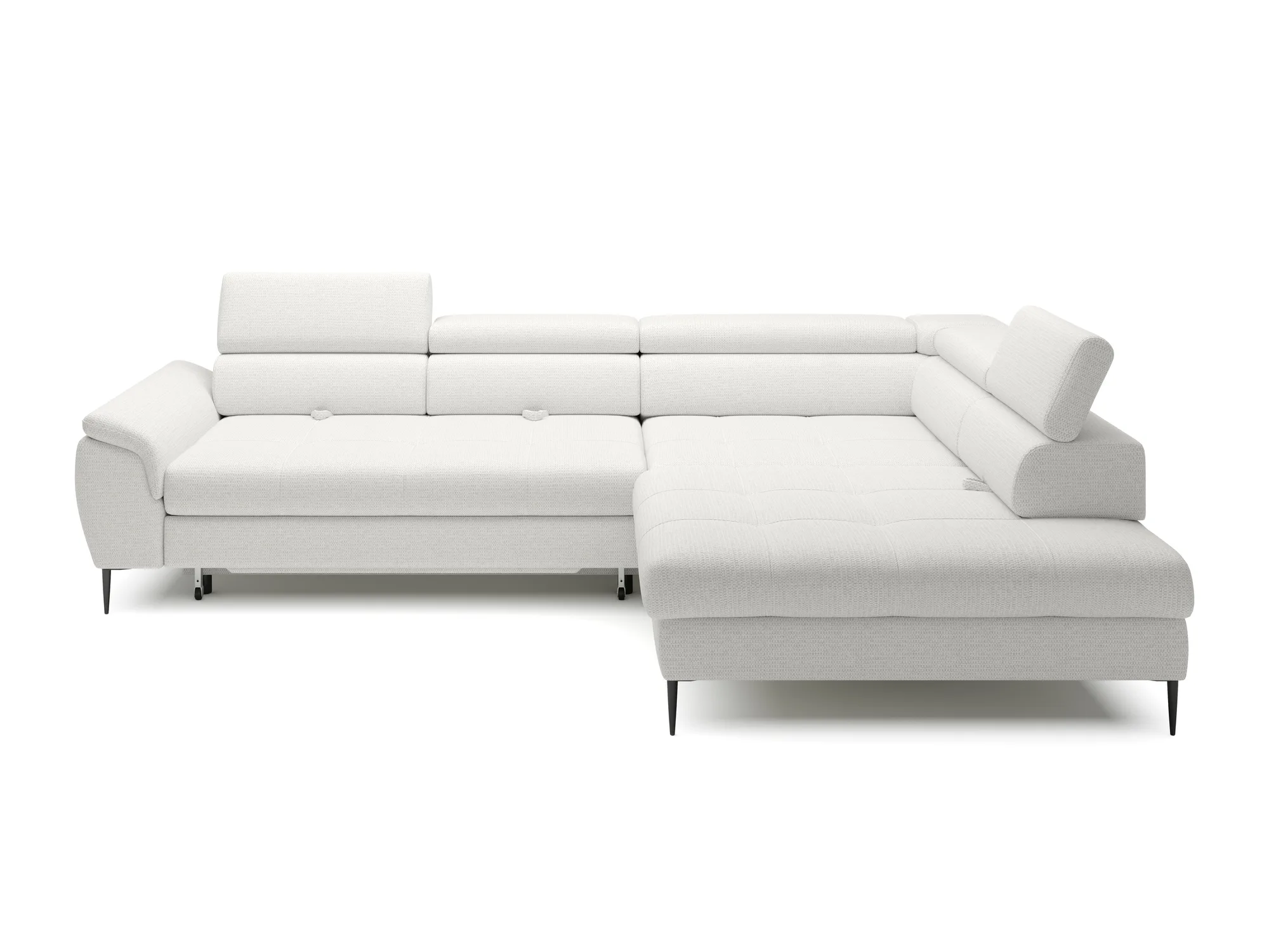 Eckschlafsofa mit Bettkasten EMPOLI L – auf weißem Hintergrund