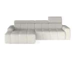Eckschlafsofa mit elektrischem Sitz und Bettkasten ENZO S – auf weißem Hintergrund