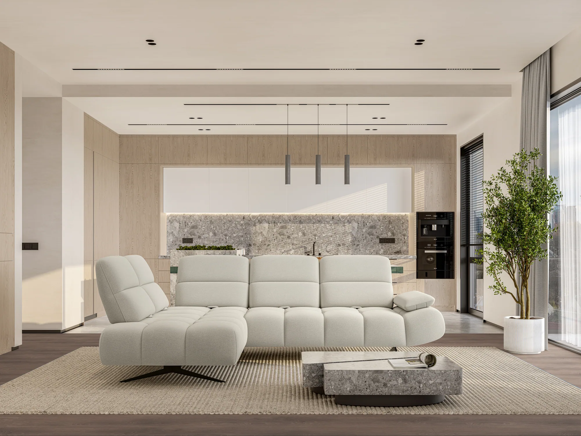 Relax-Ecksofa FALCAO – im Raum