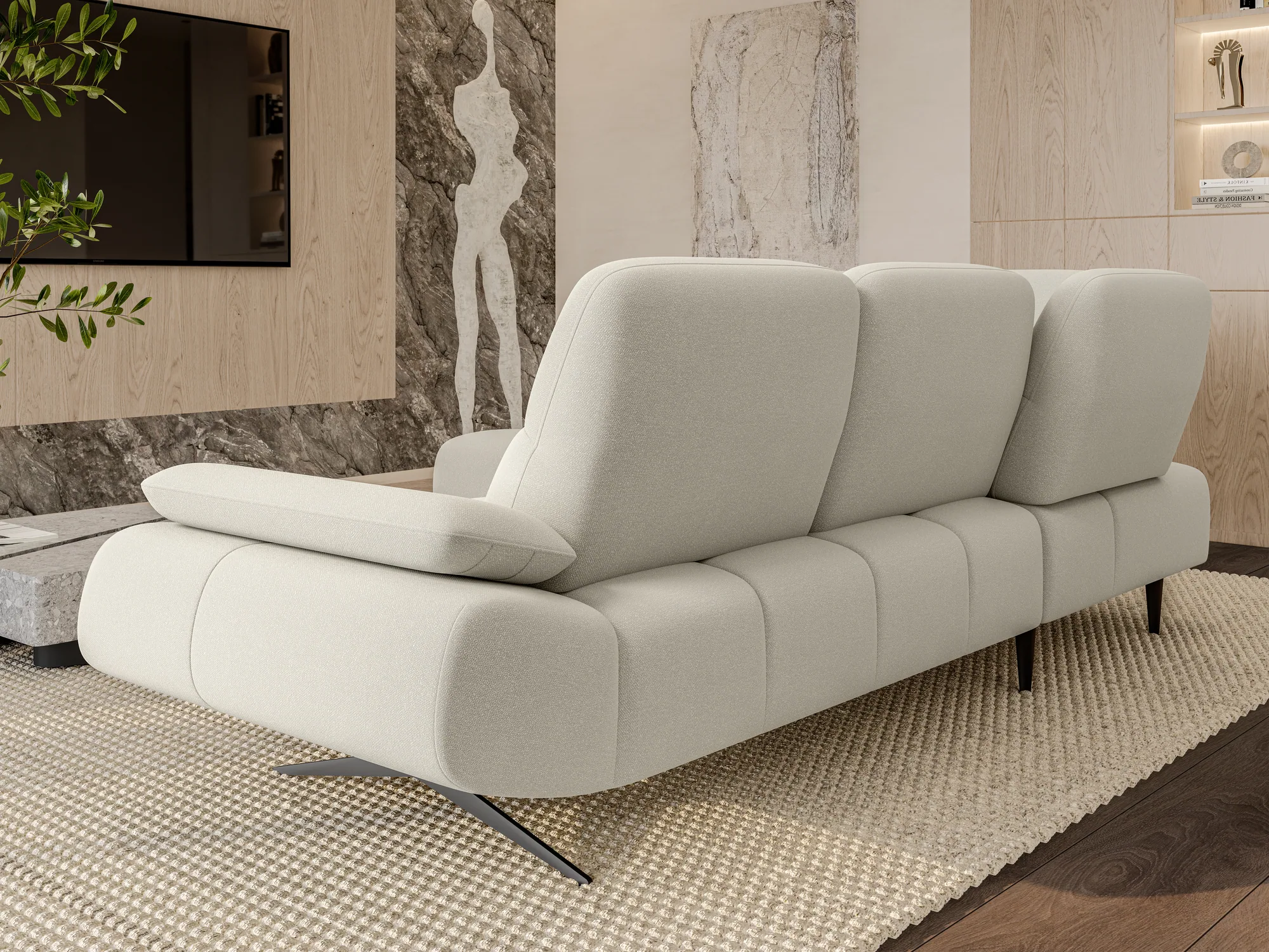 Relax-Ecksofa FALCAO – Detail, im Raum