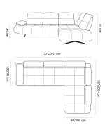 Relax-Ecksofa FALCAO – Maße