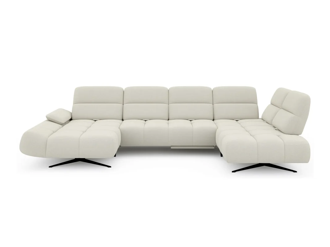 U-förmiges Relax-Ecksofa FALCAO XL – auf weißem Hintergrund