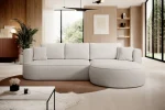 Divano angolare con funzione letto e contenitore FIORE – ambientazione