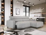 Relax-Ecksofa mit elektrischem Sitz FLY S – Funktion geöffnet, im Raum
