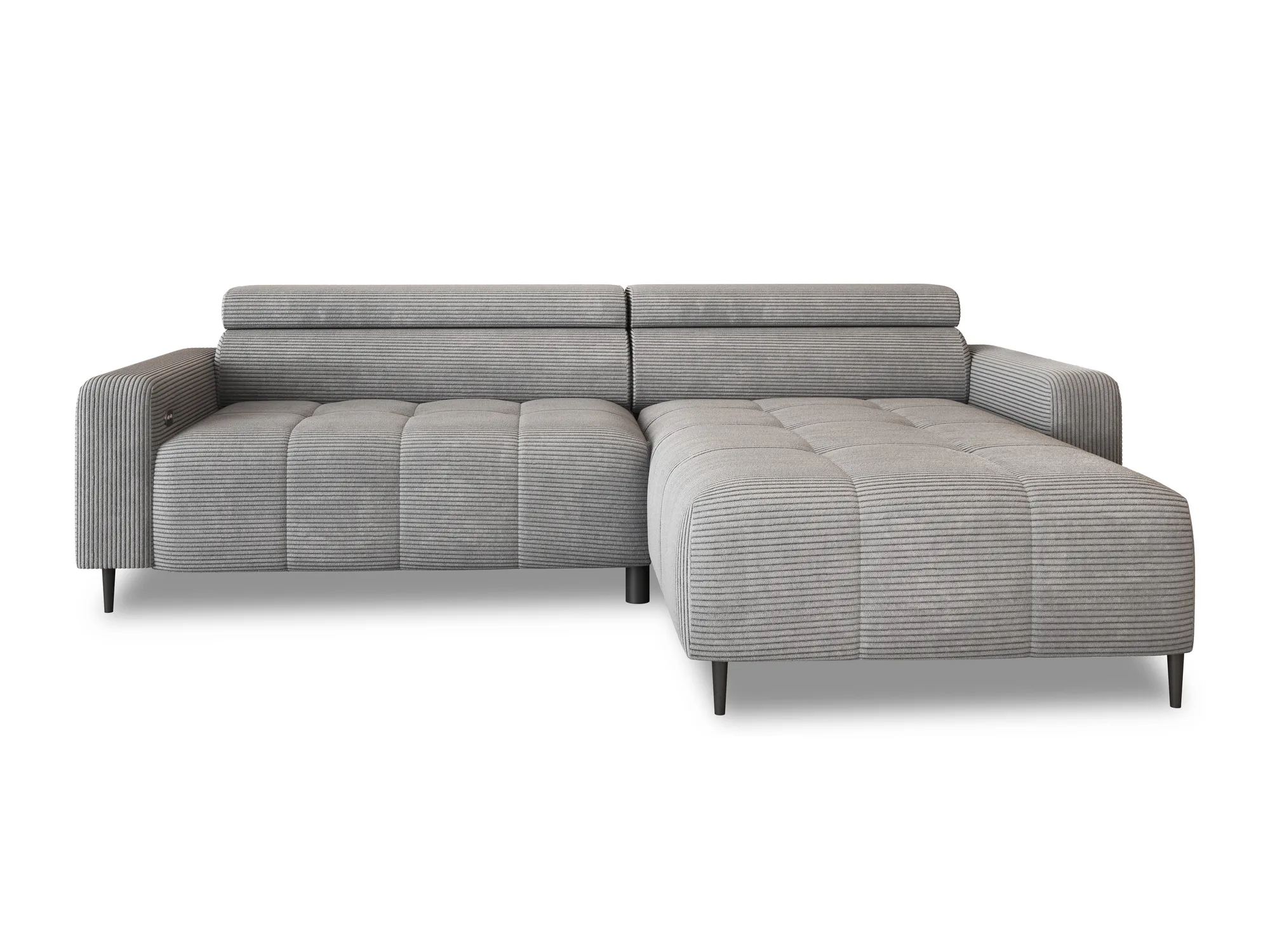 Relax-Ecksofa mit elektrischem Sitz FLY S – auf weißem Hintergrund