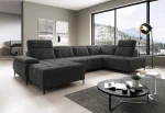 U-förmiges Relax-Ecksofa mit elektrischem Sitz FOCUS XL – im Raum