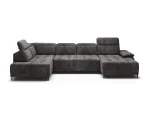 U-förmiges Relax-Ecksofa mit elektrischem Sitz FOCUS XL – auf weißem Hintergrund