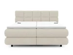 Elektrisches Boxspring-Doppelbett FOGGIA – auf weißem Hintergrund