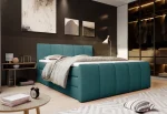 Boxspring-Doppelbett mit Bettkasten FRESCO – im Raum