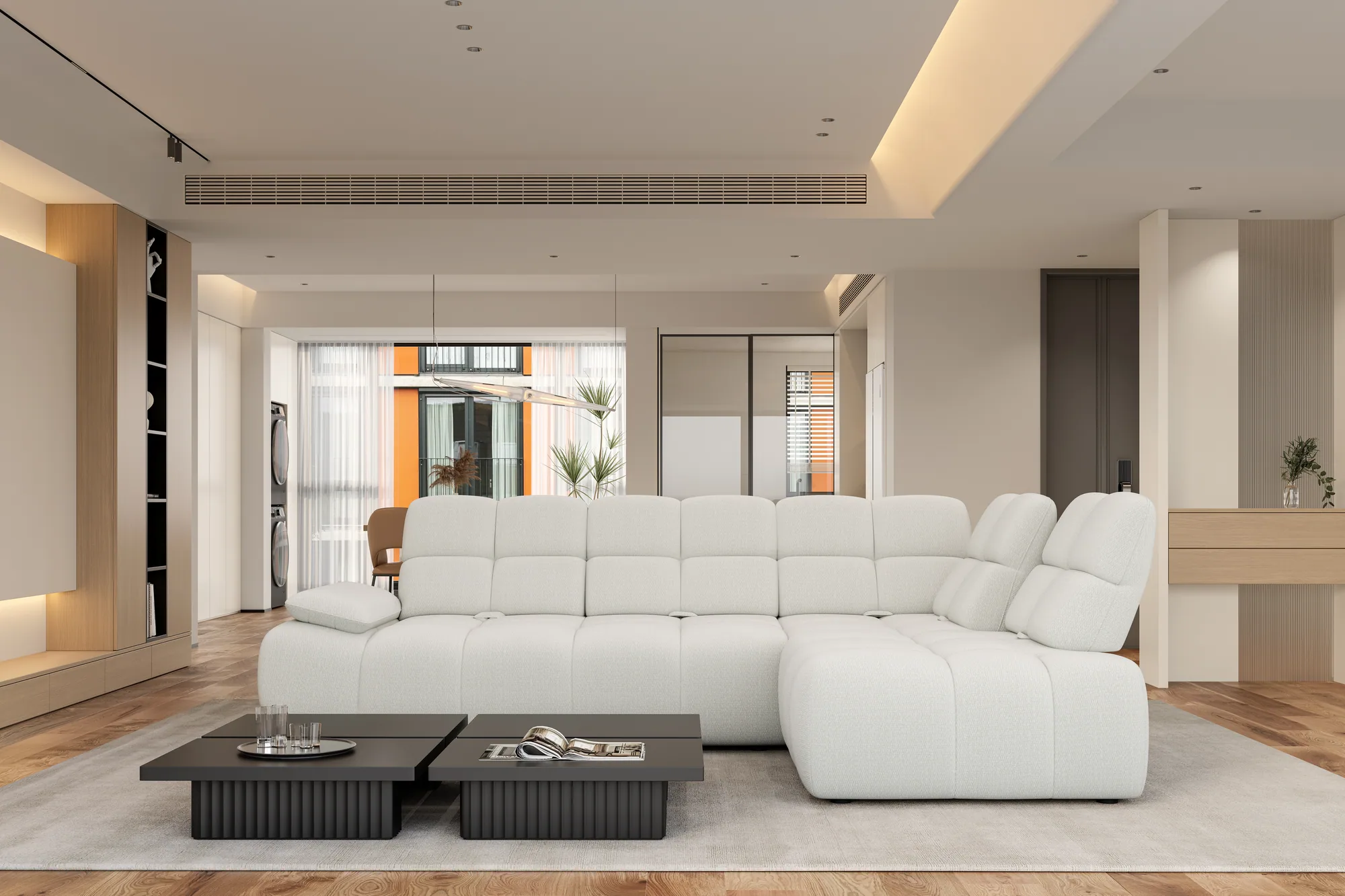Relax-Ecksofa GAMBA L – im Raum
