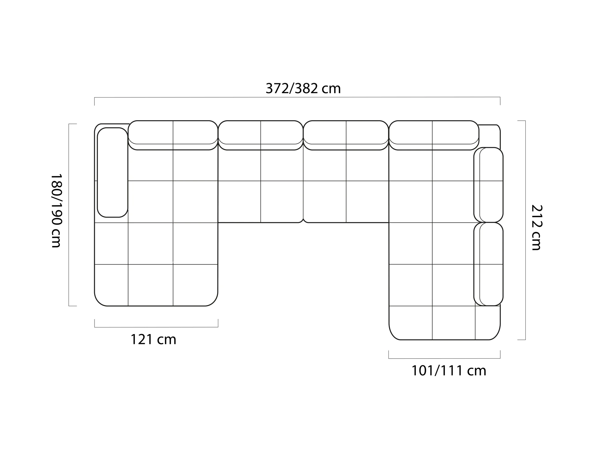 Misure Gamba XL