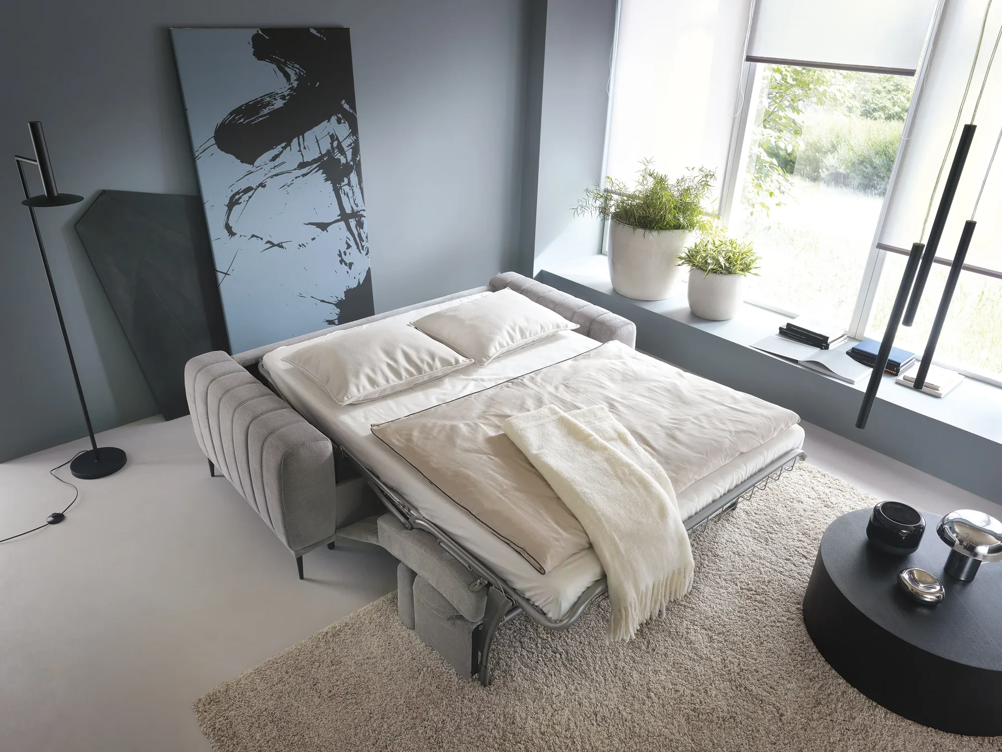 3-Sitzer-Schlafsofa GANDI 140 – im Raum