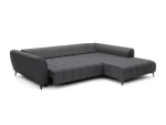 Eckschlafsofa mit elektrischem Sitz und Bettkasten GARAY – Seitenansicht, auf weißem Hintergrund