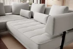 Relax-Ecksofa mit elektrischem Sitz GIOTTO – Detail, im Raum