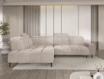 Divano angolare relax con seduta elettrica GIOVANNI L – vista frontale, ambientazione
