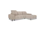 Divano angolare relax con seduta elettrica GIOVANNI S – vista angolare, su sfondo bianco