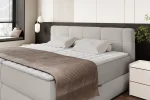 Boxspring-Doppelbett mit Bettkasten GRANDE – Detail, im Raum