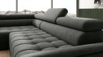 Relax-Ecksofa mit elektrischem Sitz GREMIO – Detail, im Raum