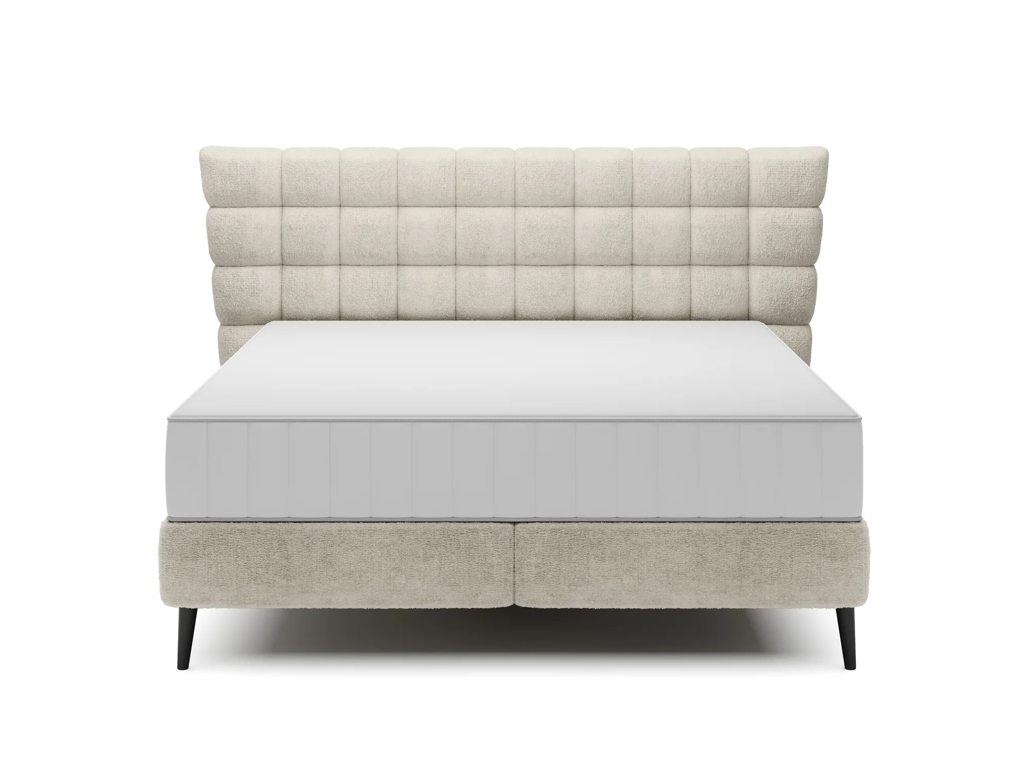 Polster-Doppelbett INFERNO – auf weißem Hintergrund
