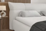 Letto matrimoniale imbottito con contenitore JANE – dettaglio, ambientazione