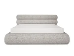 Polster-Doppelbett mit Bettkasten JOLLY – auf weißem Hintergrund