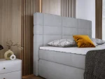 Letto matrimoniale boxspring con contenitore LARGO – dettaglio, ambientazione