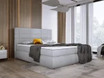 Letto matrimoniale boxspring con contenitore LARGO – vista angolare, ambientazione
