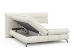 Letto boxspring LENA – funzione aperta, su sfondo bianco