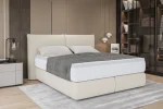 Boxspring-Doppelbett LOU – Detail, im Raum