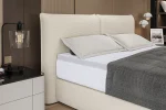 Boxspring-Doppelbett LOU – Detail, im Raum