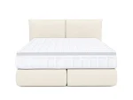 Boxspring-Doppelbett LOU – auf weißem Hintergrund