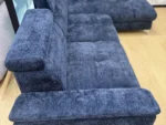 Divano angolare LUGANO S blu navy – foto reale dell’esemplare disponibile subito, showroom Vikado Bolzano (3)