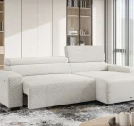 Divano angolare relax con seduta elettrica LYON S – ambientazione
