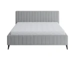 Polster-Doppelbett mit Bettkasten MAGGIE – auf weißem Hintergrund